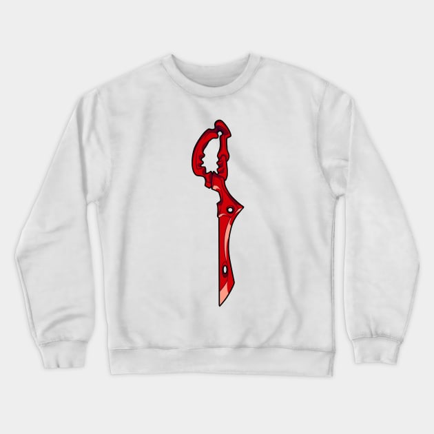 Scissor Blade (red) Crewneck Sweatshirt by Whinecraft